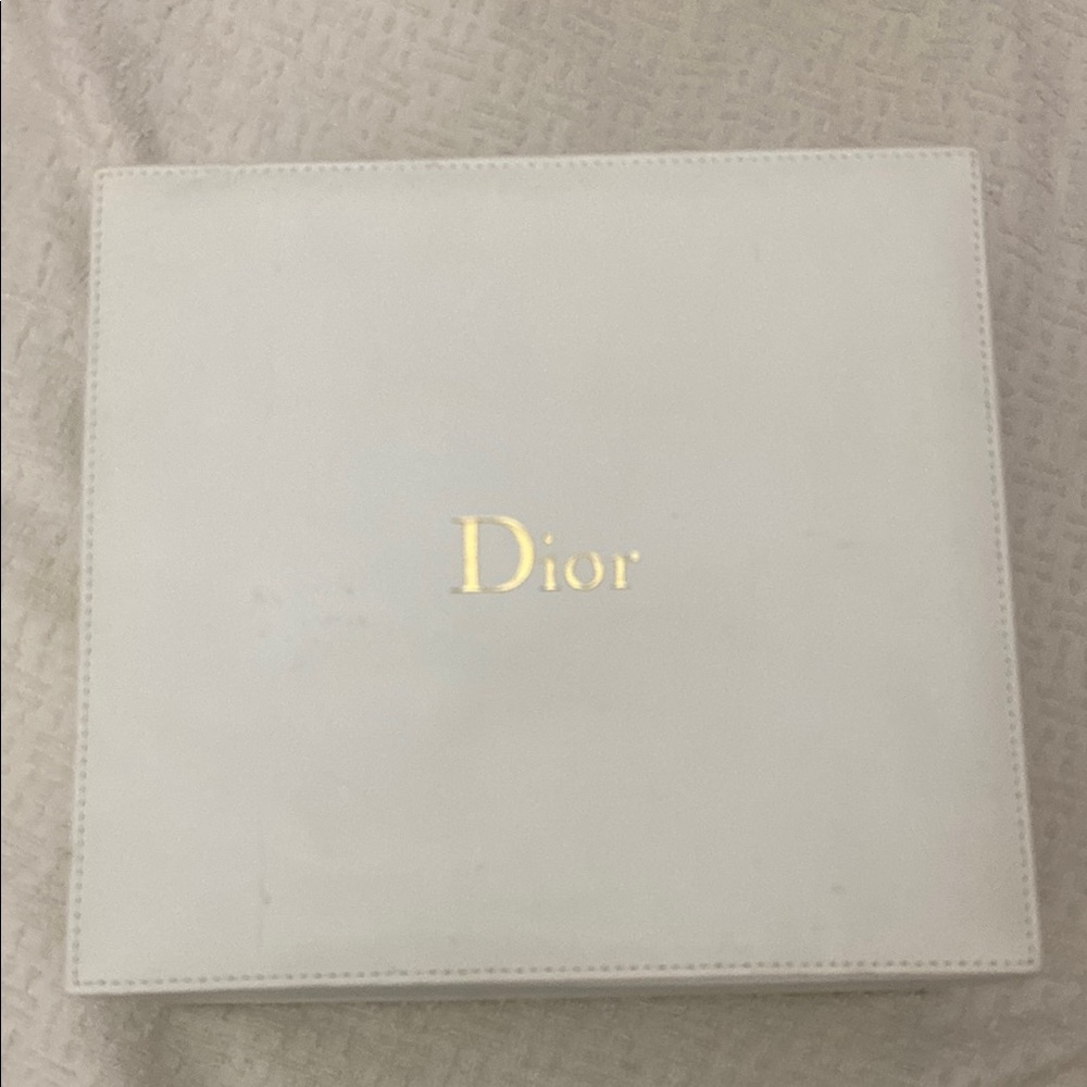Dior Cream Box with Gold Lettering